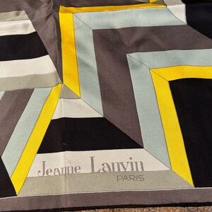 Jeanne Lanvin Geometric Scarf vintage